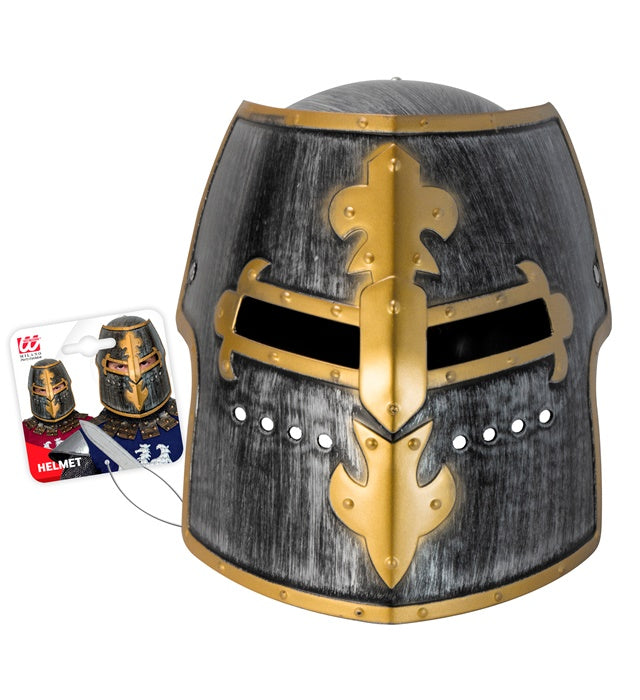 Medieval Knight Helmet With Visor Hard Plastic - Child Size