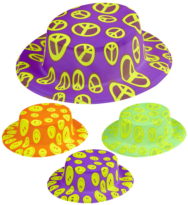 Fantasy Boater Hat 4 Neon Colorsass.