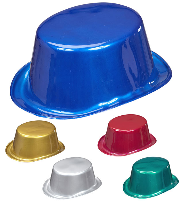 Metallic Top Hat 5 Colors Ass.