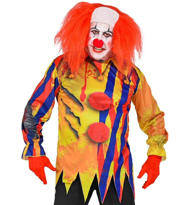 Horror Clown  Photorealistic Sublimation Printed Long Sleeve T-Shirt 