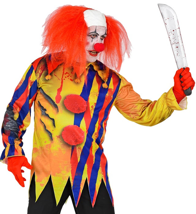 Horror Clown  Photorealistic Sublimation Printed Long Sleeve T-Shirt 