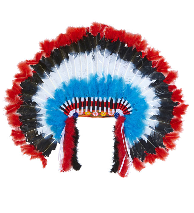 Deluxe Indian Headdress With Marabou
