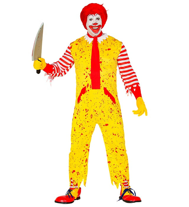 Mckiller Clown  Jumpsuit, Footless Socks, Scarf 