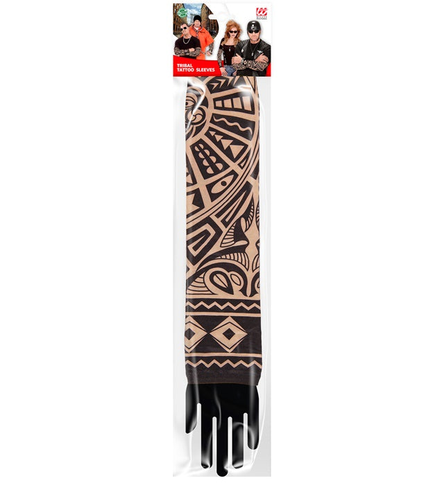 Pair Of Natural Look Tribal Tattoo Sleeves