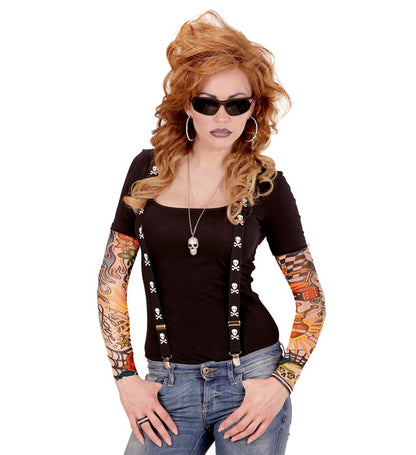 Pair Of Natural Look Miami Ink Tattoo Sleeves