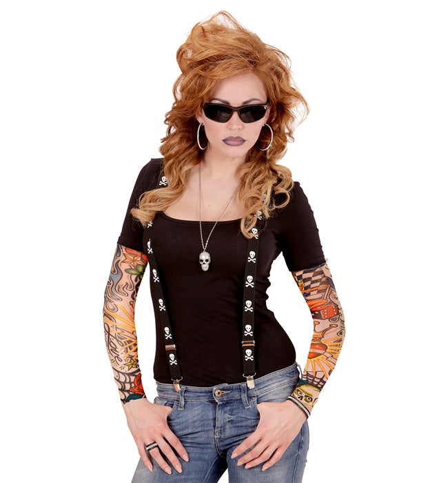 Pair Of Natural Look Miami Ink Tattoo Sleeves