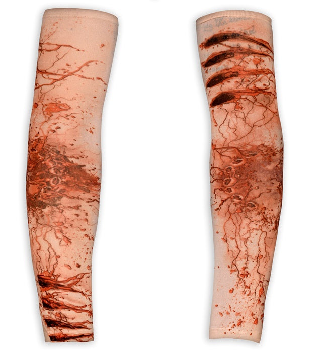 Pair Of Natural Look Wounded Arm Sleeves