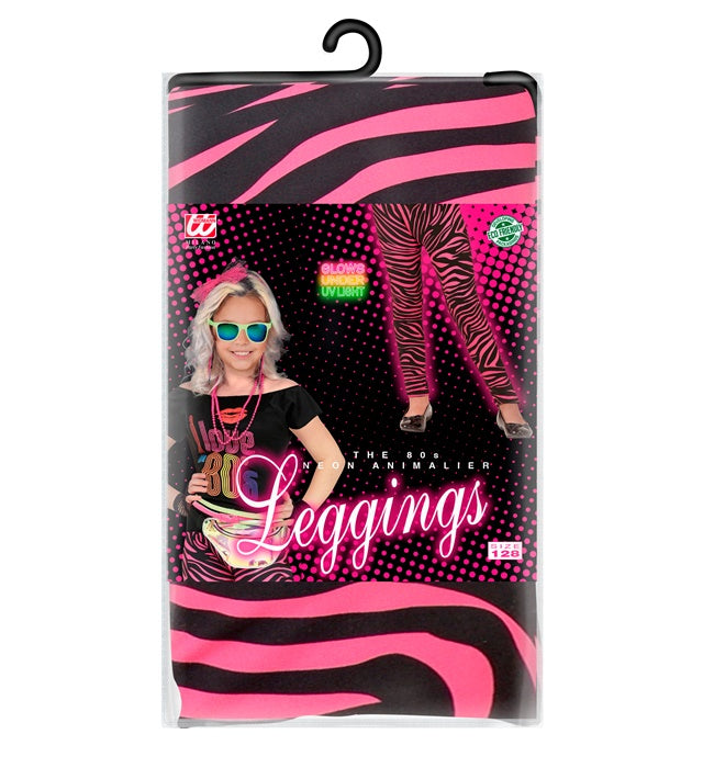 Neon Pink Animalier The 80S Leggings