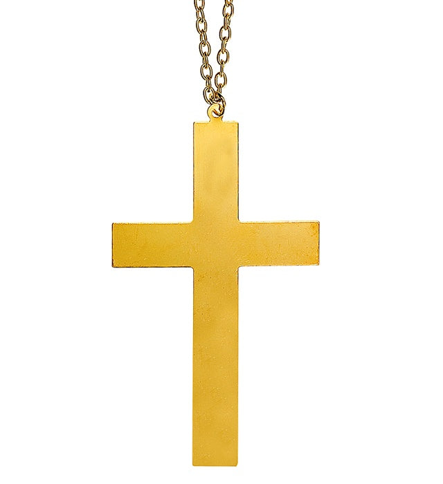 Gold Cross Necklace 10,5 Cm