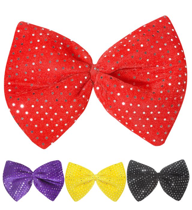 Maxi Bow Tie Velvet & Sequin - 4Colors Ass.