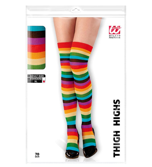 Rainbow Over The Knee Socks  Heavy Quality 