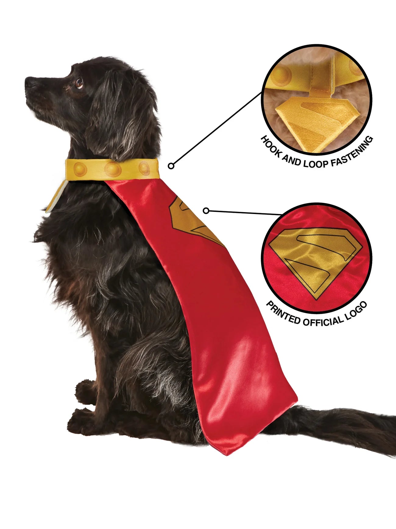 DC Superman Movie Krypto Pet Cape with Collar 4