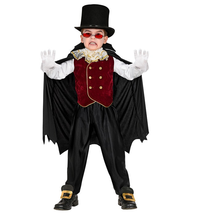 Vampire  Shirt With Vest And Jabot, Cape With Collar 