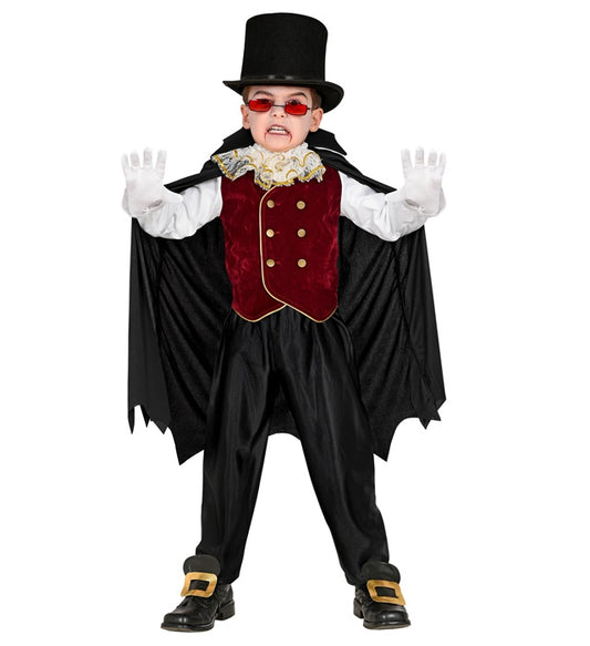 Vampire  Shirt With Vest And Jabot, Cape With Collar 
