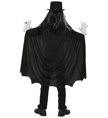 Vampire  Shirt With Vest And Jabot, Cape With Collar 