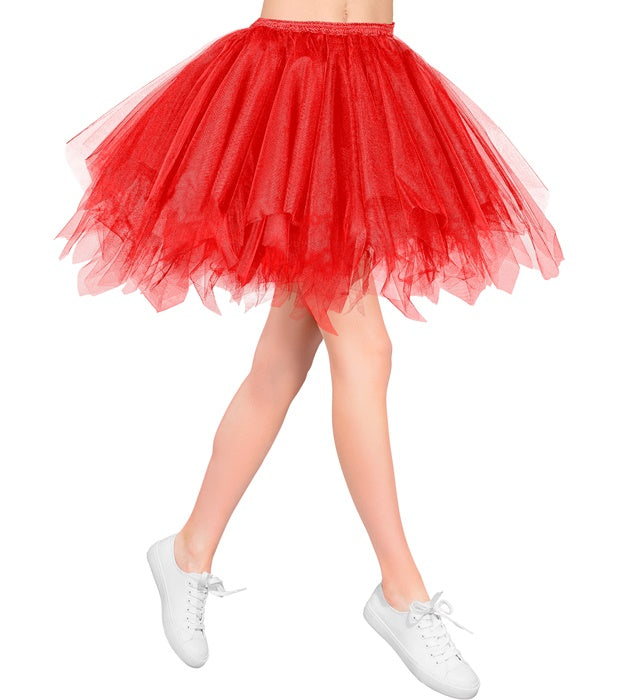 Red Tutu With Inner Pocket For Led Lights