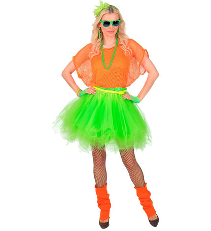 Neon Green Tutu With Inner Pocket For Led Lights
