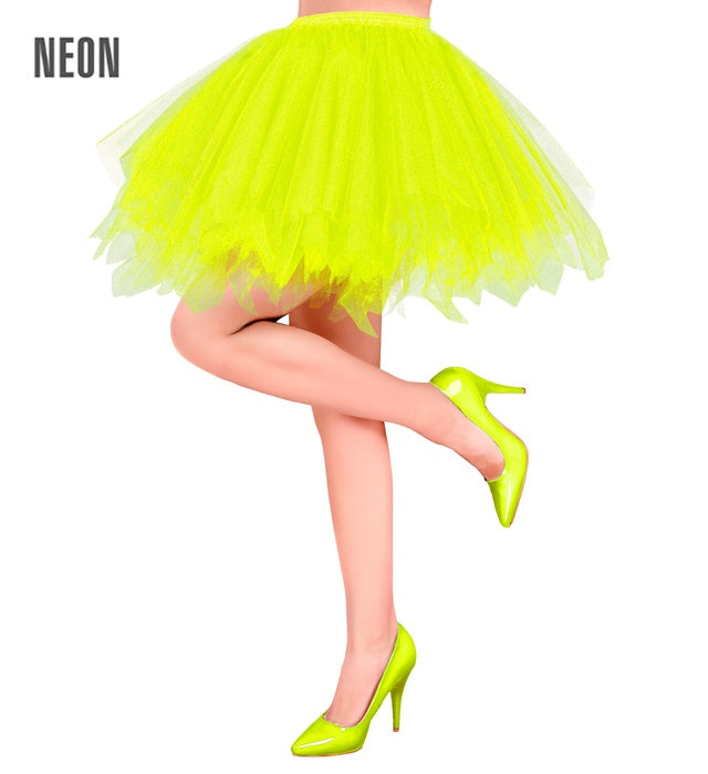 Neon Yellow Tutu With Inner Pocket For Led Lights