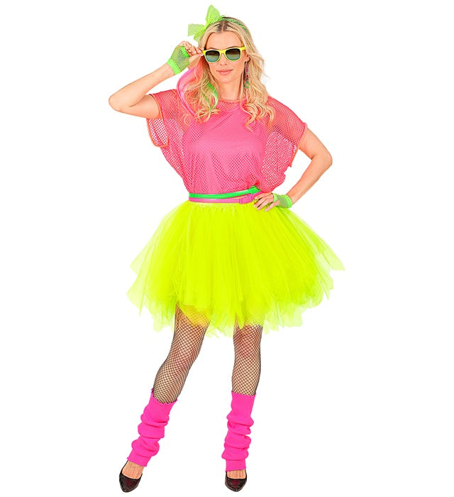 Neon Yellow Tutu With Inner Pocket For Led Lights