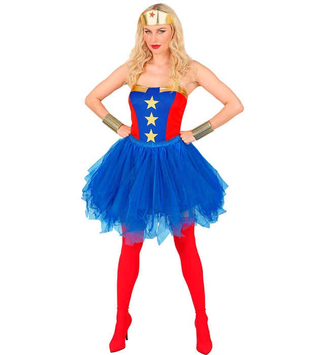 Blue Tutu With Inner Pocket For Led Lights