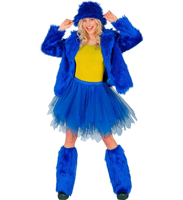 Blue Tutu With Inner Pocket For Led Lights