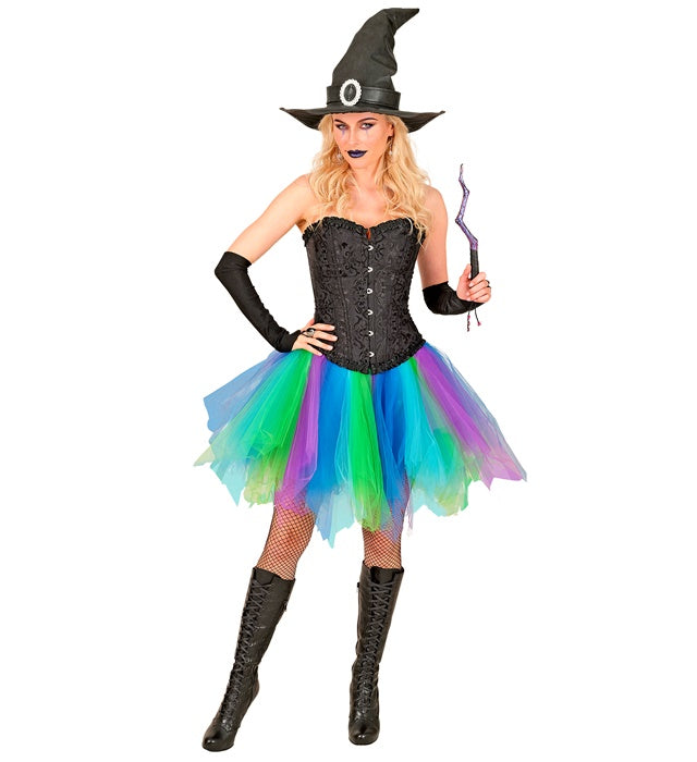 Blue-Azure-Green-Purple Tutu With Inner Pocket For Led Lights