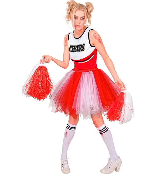 White-Red Tutu With Inner Pocket For Led Lights