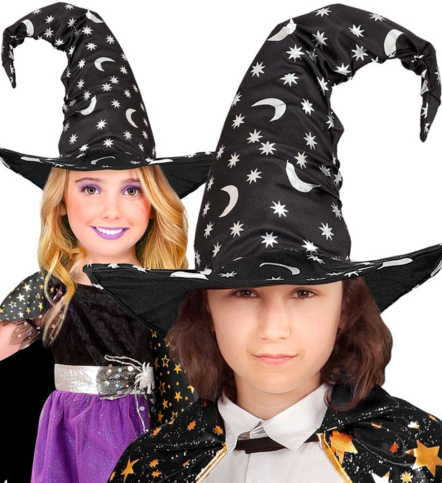 Witch | Wizard Hat With Moon &amp; Stars Child Size