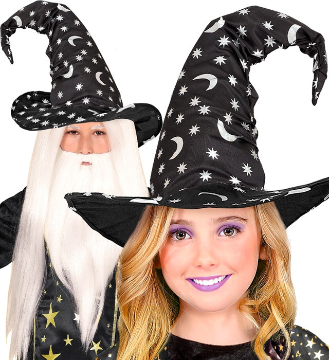Witch | Wizard Hat With Moon &amp; Stars Child Size