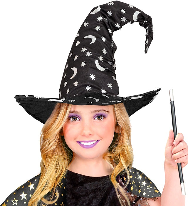 Witch | Wizard Hat With Moon &amp; Stars Child Size