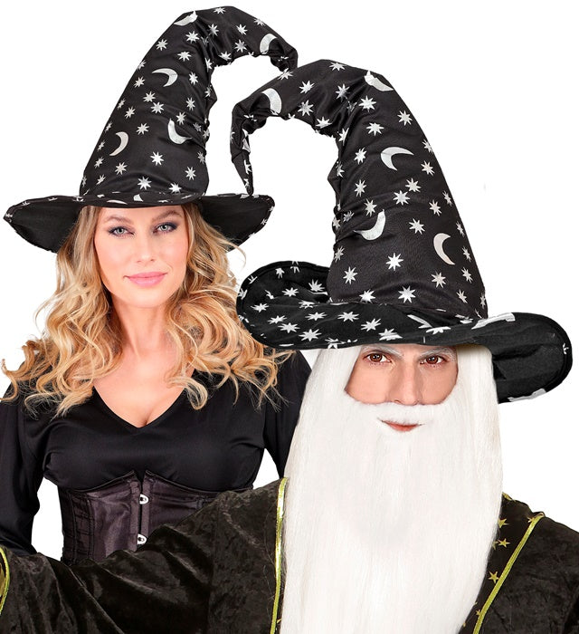 Witch | Wizard Hat With Moon &amp; Stars Adult Size