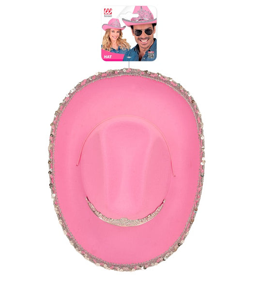 Pink Party Cowgirl Hat With Tiara