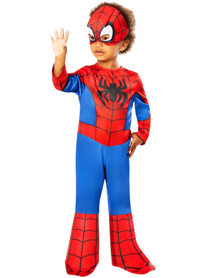 Spidey Classic Costume for Boys Spider-Man Suit and Mask 5