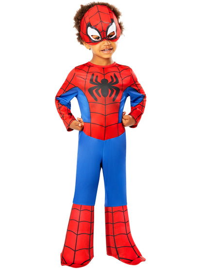 Spidey Classic Costume for Boys Spider-Man Suit and Mask 3