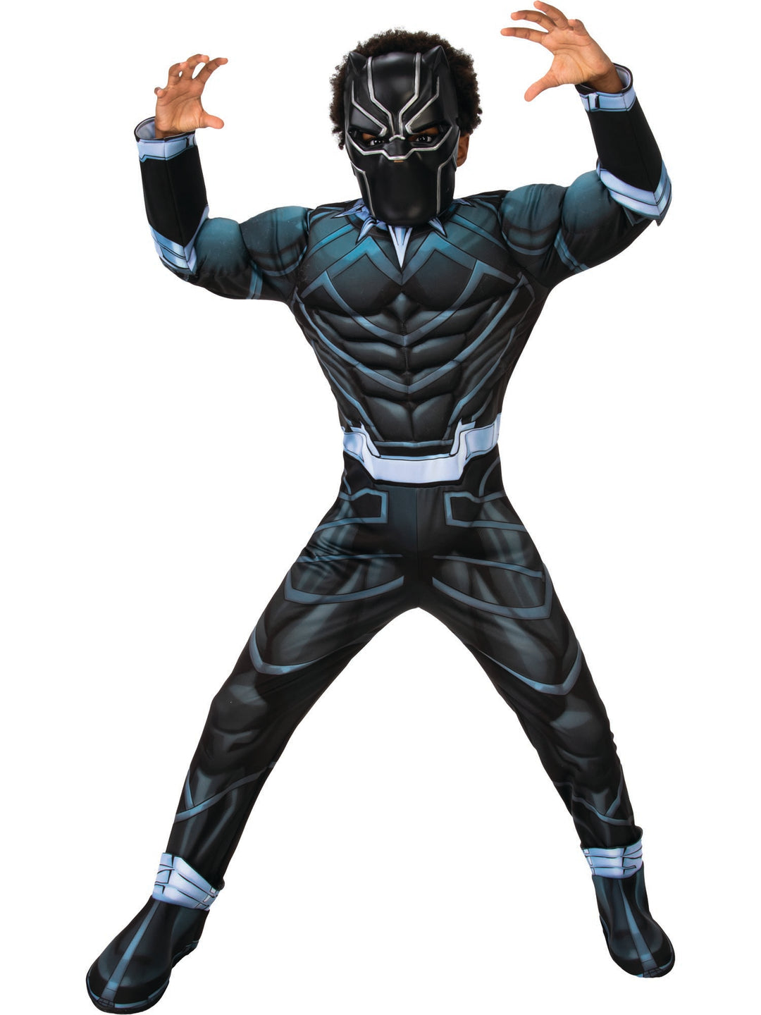 Black Panther Costume Muscle Child