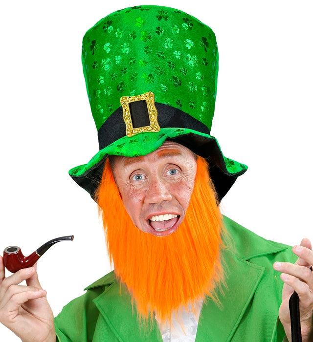 St. Patrick'S Day Top Hat With Beard 23 Cm