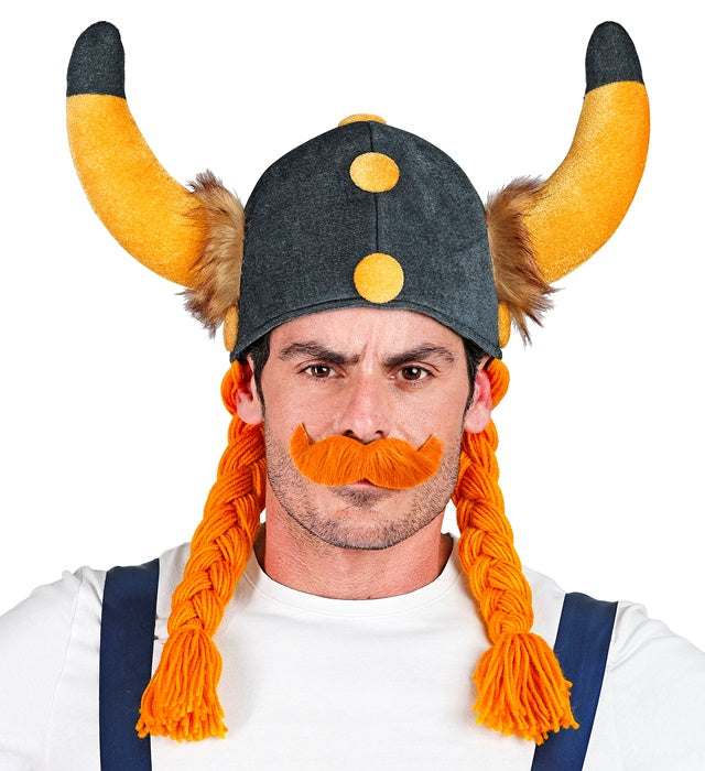 Viking Helmet With Plaits