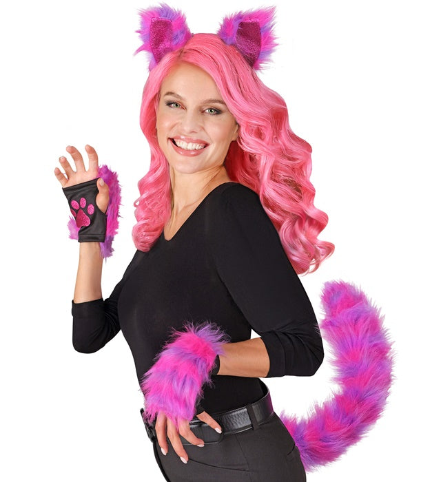 Cosplay Neon Cat  Ears, Tail, Gloves 