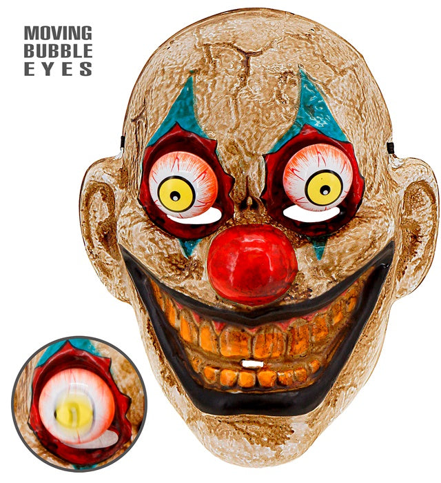 Mask Goggly Eyes Horror Clown Pvc