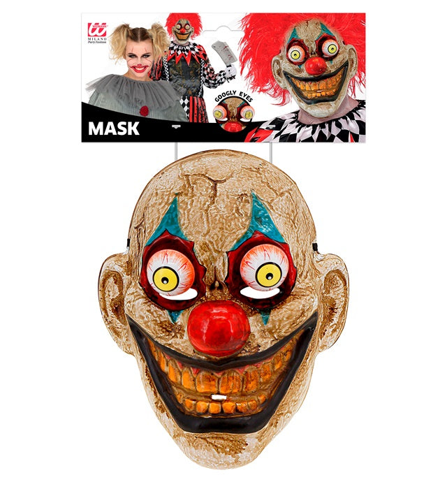 Mask Goggly Eyes Horror Clown Pvc