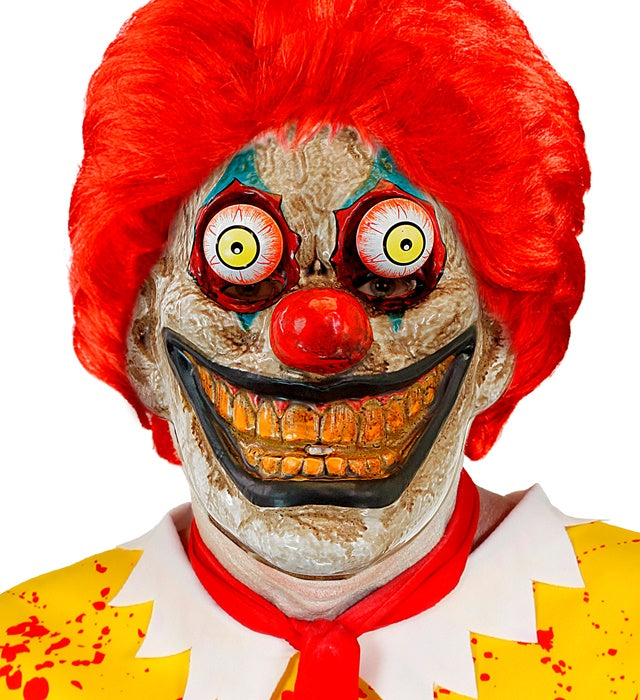 Mask Goggly Eyes Horror Clown Pvc