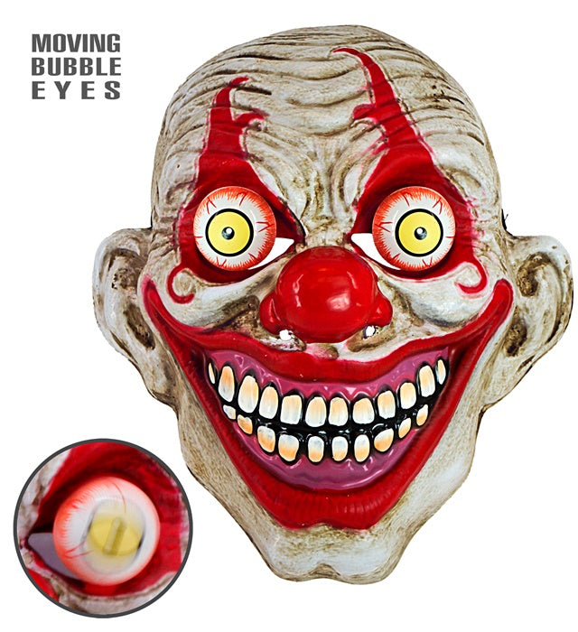 Mask Goggly Eyes Horror Clown Pvc