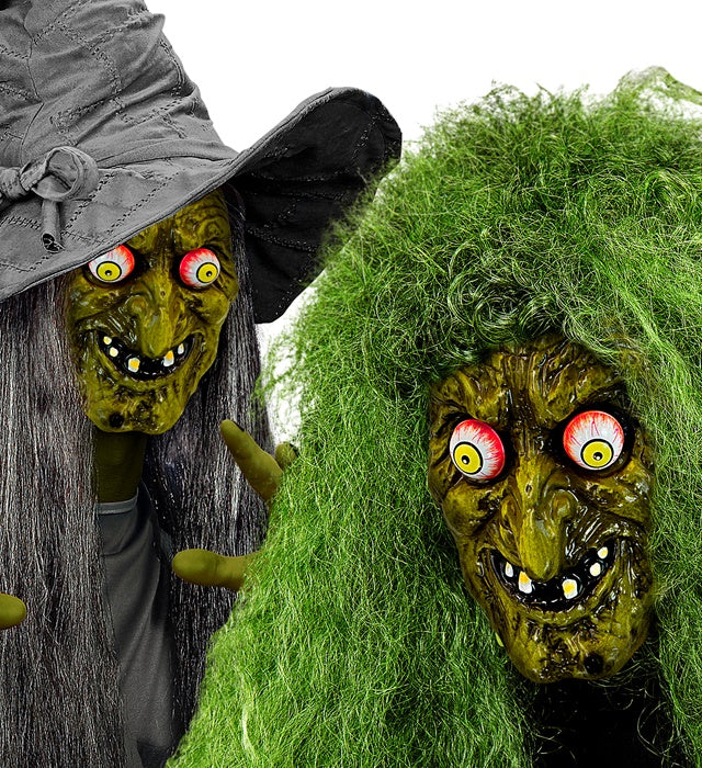 Mask Goggly Eyes Witch Pvc