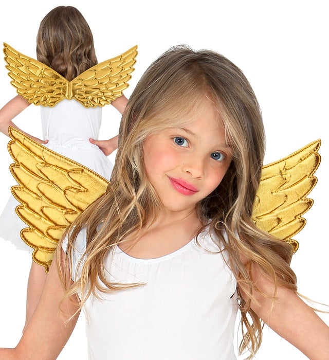 Gold Fabric Wings 43X22 Cm