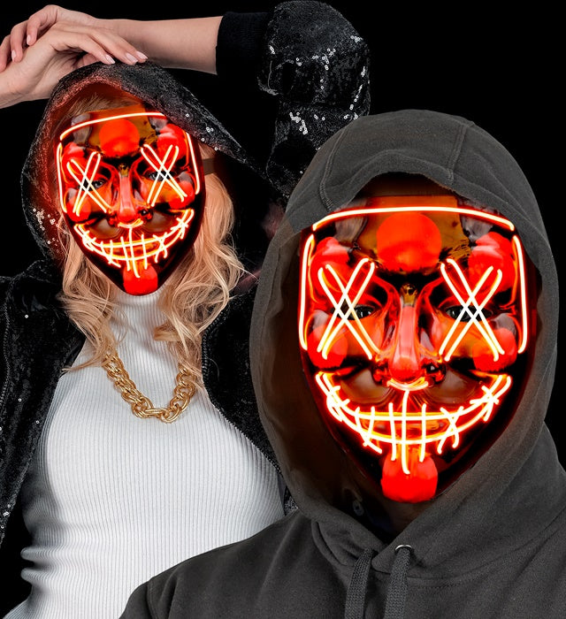 Red Led Scary Mask