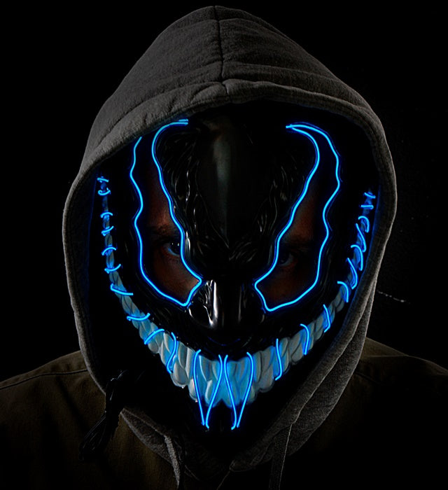Blue Led Monster Mask