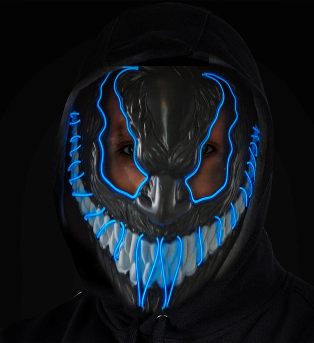 Blue Led Monster Mask