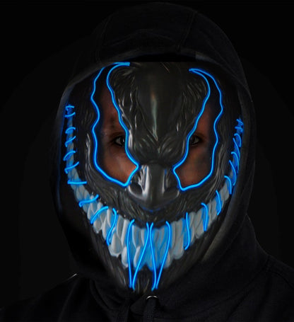 Blue Led Monster Mask
