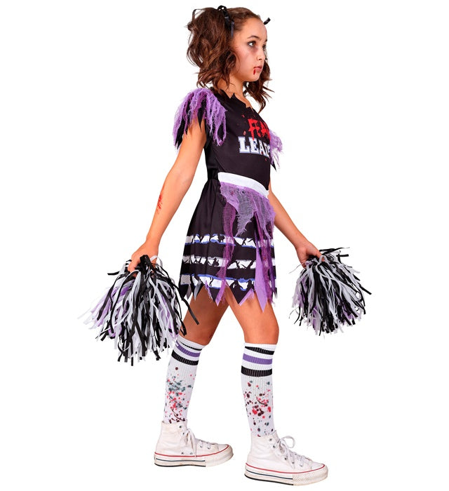 Zombie Cheerleader  Dress, Socks, Pom Poms  