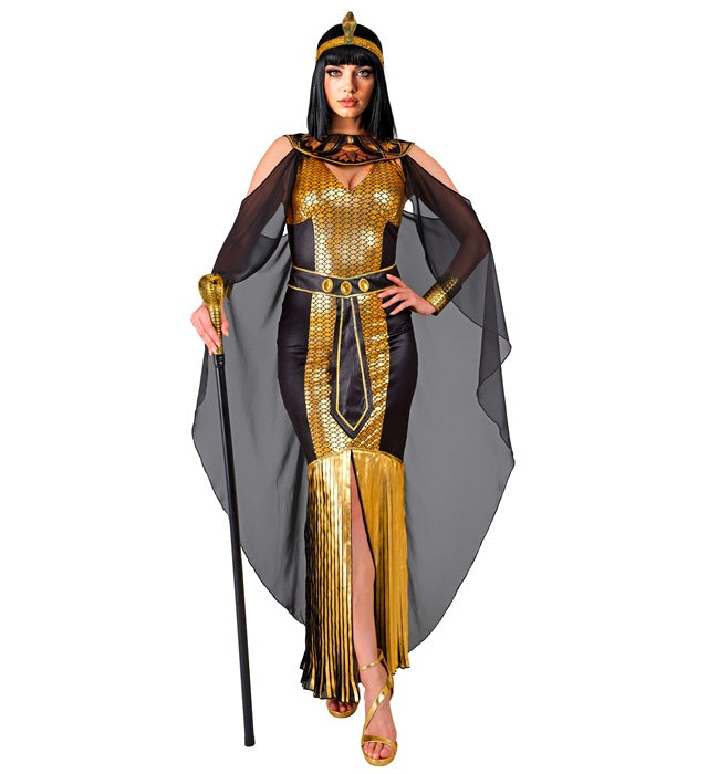 Egyptian Queen  Dress, Collar With Cape, Belt 